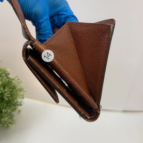 14. Authentic LOUIS VUITTON Monogram Trifold Wallet Purse - Picture 9 of 13